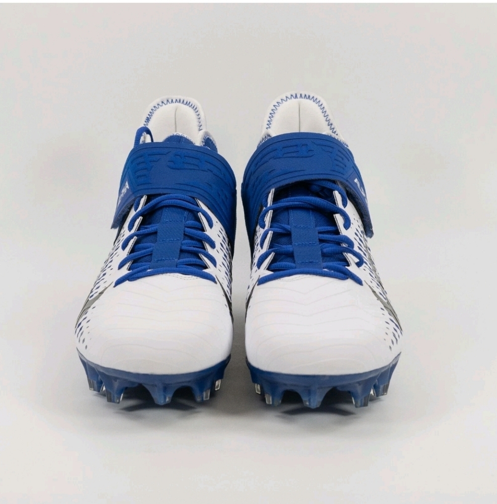 Nike Alpha Menace Pro 2 Mid White Team Royal BV3945-101 Football Cleats size 13 - Picture 3 of 5
